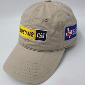 CAT Caterpillar Hat Adjustable Beige Mustang CCA Texas Star Workwear Casual Men
